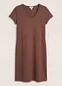 Shirtkleid aus elastischem Baumwoll-Mix, bonprix
