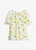 Blouse 100% coton à manches ballon, bonprix