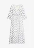 Robe longue en viscose texturée à effet brillant, bonprix