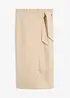 Jupe midi 100 % lin, bonprix