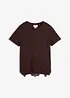 T-shirt avec soie et dentelle au crochet, bonprix