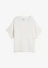 Pull ajouré en coton et lin, bonprix