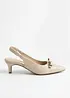 Slingpumps mit Schleife, bonprix