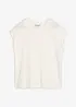 Shirt mit Spitzeneinsatz aus reiner Baumwolle, bonprix