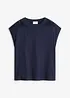 Shirt mit Spitzeneinsatz aus reiner Baumwolle, bonprix