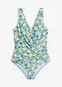 Maillot 1 pièce sculptant et croisé, maintien modéré, bonprix