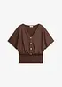 T-shirt en crêpe texturé, bonprix
