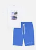 T-shirt et bermuda sweat 100% coton (ens. 2 pces), bonprix