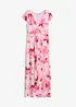 Robe longue en jersey fin avec drapé, bonprix