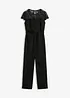 Overall aus feinem Jersey mit Spitze, bonprix