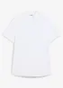Chemise manches courtes en piqué très extensible, slim, bonprix