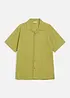 Kurzarmhemd aus Leinen-Mix in Loose Fit, bonprix