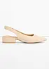 Slingpumps mit flachem Absatz, bonprix