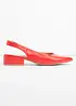 Slingpumps mit flachem Absatz, bonprix