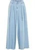 Jupe-culotte large en jean, taille élastiquée, bonprix