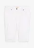 Jeans Bermuda Mid Waist mit gekrempeltem Saum, bonprix