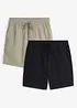 Lot de 2 shorts en gaze 100% coton, bonprix