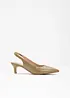 Escarpins slingback à petit talon fin, bonprix