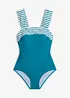 Maillot 1 pièce sculptant à bretelles larges, maintien modéré, bonprix