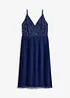Midikleid mit Plissee-Rock und Paillettenstickerei, bonprix