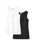 Lot de 2 tops en coton extensible, bonprix