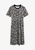 Ausgestelltes Jerseykleid aus schwerer Bio-Baumwolle, bonprix