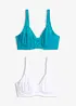Minimizer-BH mit gepolsterten Trägern (2er Pack), bonprix