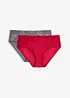 Lot de 2 slips maxi avec dentelle, bonprix