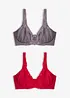 Minimizer-BH mit gepolsterten Trägern (2er Pack), bonprix