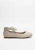 Ballerinas mit elastischen Riemen, bonprix