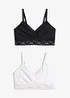 Lot de 2 brassières, bonprix
