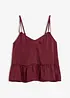 Top blouse en satin fluide, bonprix