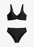 Minimizer-Bikini mit Light Shape-Highwaist Bikinihose (2-tlg. Set), bonprix