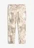 Pantalon extensible 7/8 imprimé, bonprix