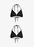Triangel-Bikinioberteil im Doppelpack (2er Pack), bonprix