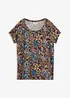 T-shirt coton imprimé, manches courtes, bonprix