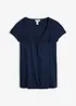 T-shirt coton et dentelle, manches courtes, bonprix
