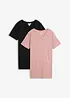 Longshirt mit V-Ausschnitt (2er Pack), bonprix