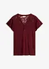 T-shirt col tunisien en viscose majoritaire, bonprix