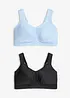 Sport-BH mit mittlerem Halt (2er Pack), bonprix
