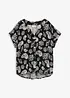 Blouse fluide à manches courtes, bonprix