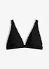 Bikinioberteil mit Stickerei, bonprix