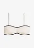 Bandeau-Bikinioberteil mit Stickerei, bonprix