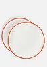 Lot de 2 sets de table en coton avec cordon, bonprix