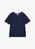 T-shirt aspect 2en1 en fil flammé, bonprix