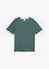 T-shirt aspect 2en1 en fil flammé, bonprix