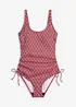 Maillot 1 pièce à nouettes, bonprix