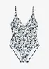 Maillot 1 pièce sculptant, maintien léger, encolure V, bonprix