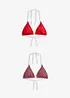 Lot de 2 hauts de maillots triangle, bonprix