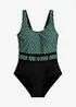 Maillot sculptant avec ceinture, maintien modéré, bonprix